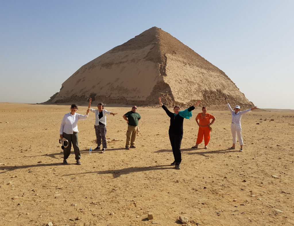 Egypt Tour Group at Bent Pyramid Dashur