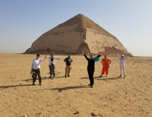 Egypt Holidays Group at Bent Pyramid Dashur
