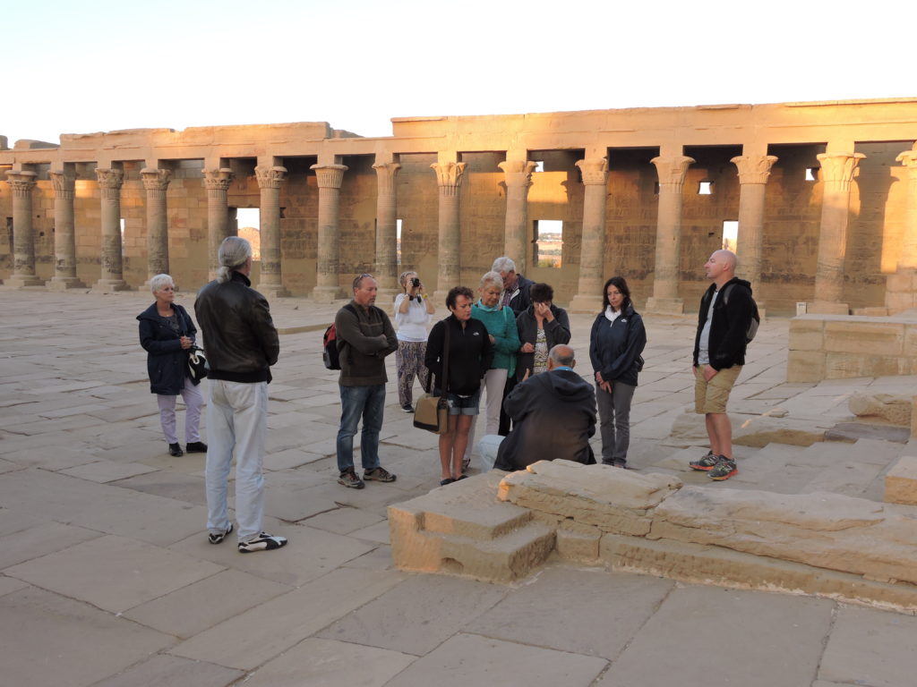 Luxury Tours of Egypt group at Philae Temple Private Access Visit
